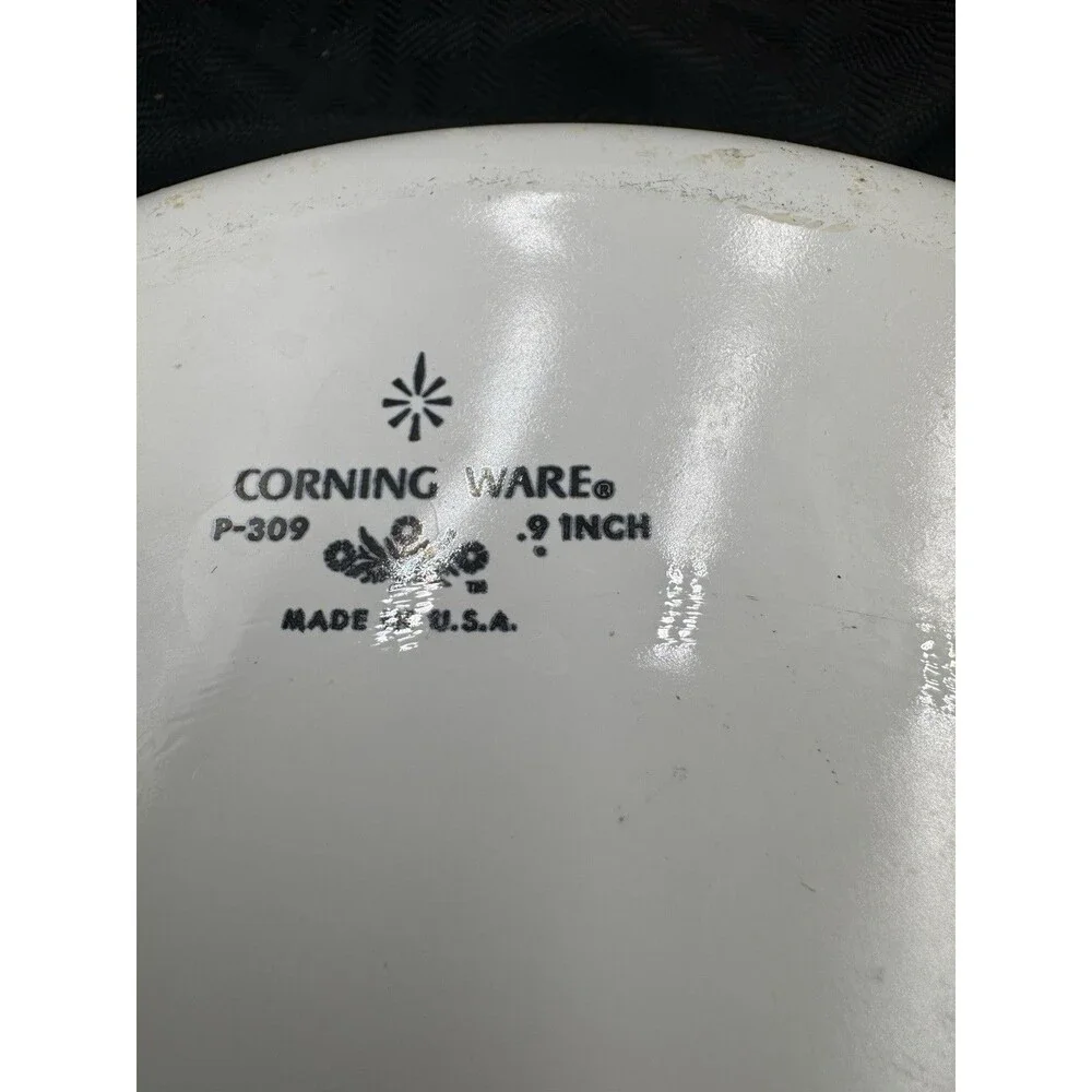 CORNING WARE 9 INCH PIE PLATE ~ BLUE CORNFLOWER